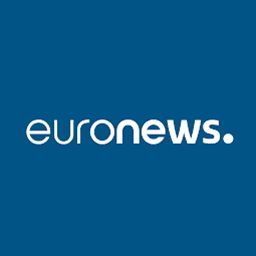 Euronews TV channel logo - Premium channel available on COTT.TV hotel IPTV system