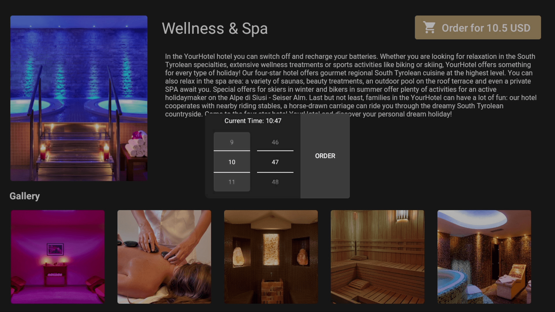 Hotel IPTV Room Control - Guest interface for hospitality TV solutions